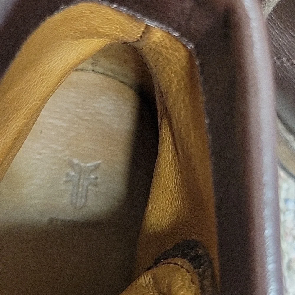 Frye Tyler Brown Leather Booties, Women's Sz 6.5